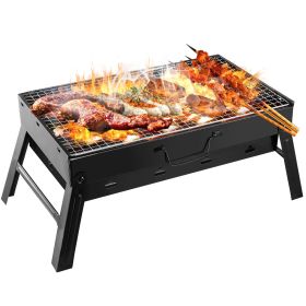 ccFoldable Portable BBQ Charcoal Grill Grill Lightweight Smoker Grill for Camping Picnics Garden Grilling