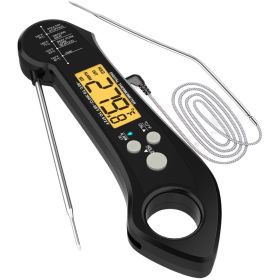 cFolding 	Waterproof and Heat Resistant Kitchen Food Thermometer Electronic Barbecue Thermometer