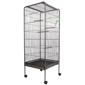 Bird Cage for Parakeets Cockatiels Parrot Green Cheek Conures Pigeons Lovebird with Rolling Stand