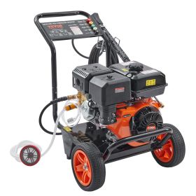 VEVOR Gas Pressure Washer, 4400 PSI 4.0 GPM, Gas Powered Pressure Washer with Copper Pump, Spray Gun and Extension Wand, 5 Quick Connect Nozzles, for