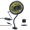 360¬∫ Rotatable Car Cooling Fan USB Vehicle Fan for Backseat Dashboard Window Clip Fan for Car Home with 3 Speeds