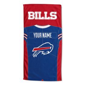 [Personalization Only] OFFICIAL NFL Jersey Personalized Beach Towel - Buffalo Bills