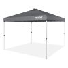 VEVOR Pop Up Canopy Tent, 10 x 10 ft, 250 D PU Silver Coated Tarp, with Portable Roller Bag and 4 Sandbags, Waterproof and Sun Shelter Gazebo for Outd