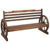 Patio Bench 55.9" Solid Wood Fir