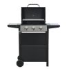 cPropane Grill 3 Burner Barbecue Grill Stainless Steel Gas Grill