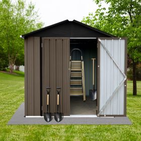 Out storage sheds 4ft√ó6ft Apex roof Brown + Black