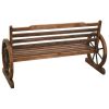 Patio Bench 55.9" Solid Wood Fir