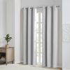 Solid Blackout Triple Weave Grommet Top Curtain Panel Pair