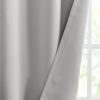 Solid Blackout Triple Weave Grommet Top Curtain Panel Pair