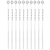 10Pcs BBQ Skewers 16" inch Kabob Skewers V-Shape Stainless Steel Shish Kebab Sticks Reusable Barbecue Skewers Set BBQ Grill Skewers