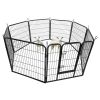 Dog Playpen Designed for Camping, Yard , 32" Height for Medium/Small Dogs, 8Panels