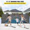 Swimming Pool Security Fence Removable Pool Fence 4 x 12 ft for In-Ground