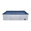 Dog Pool, Rectangular Foldable Portable Outdoor Grooming Kids Pool Dog - Gray