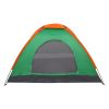 c2-Person Waterproof Camping Dome Tent for Outdoor Hiking Survival Orange & Green