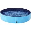 Collapsible Pet Pool Wash Tub for Cats and Dogs, Blue, XL, 55.1"