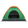 c2-Person Waterproof Camping Dome Tent for Outdoor Hiking Survival Orange & Green