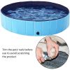 Collapsible Pet Pool Wash Tub for Cats and Dogs, Blue, XL, 55.1"