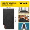 VEVOR Marine Carpet, 6 x 18 ft Boat Carpeting, Charcoal Black Marine Grade Boat Carpet, Indoor/Outdoor Marine Carpeting w/ Water-proof TPR Backing, Wa