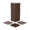 Plastic Interlocking Deck Tiles,44 Pack Patio Deck Tiles,11.8"x11.8" Square Waterproof Outdoor All Weather Use, Patio Decking Tiles for Poolside Balco