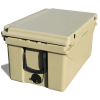 Khaki color ice cooler box 65QT camping ice chest beer box outdoor fishing cooler