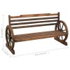 Patio Bench 55.9" Solid Wood Fir