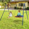 660 LBS Extra-Large A-Shaped Swing Stand with Anti-Slip Footpads