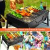 ccFoldable Portable BBQ Charcoal Grill Grill Lightweight Smoker Grill for Camping Picnics Garden Grilling