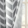 Chevron Printed Room Darkening Grommet Top Panel Pair