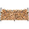 8 Feet Outdoor Steel Firewood Log Rack