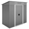 6'x4' Outdoor Metal Storage Shed for Garden Tools Lockable Door