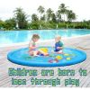 Kids Sprinkler, Splash Mat, Outdoor Inflatable Sprinkler Water Toys, 68 Inch Kids Playing Mat Toys,