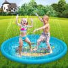 Kids Sprinkler, Splash Mat, Outdoor Inflatable Sprinkler Water Toys, 68 Inch Kids Playing Mat Toys,