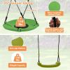 7-in-1 Stable A-shaped Outdoor Swing Set for Backyard