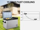 fMini Refriger for Car, DC12/24V, -7.6¬∞F to 68¬∞F, Car Refrigerator, Mini Freezer for Driving, Travel, Fishing, Outdoor or Home Use 52qt