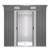 6'x4' Outdoor Metal Storage Shed for Garden Tools Lockable Door