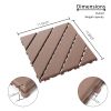 Plastic Interlocking Deck Tiles,44 Pack Patio Deck Tiles,11.8"x11.8" Square Waterproof Outdoor All Weather Use, Patio Decking Tiles for Poolside Balco