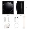 Electric Portable Clothes Dryer, Front Load Laundry Dryer for Apartments, Dormitory and RVs with Easy Knob Control, Wall Mount Kit Included