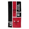 [Personalization Only] OFFICIAL NBA Colorblock Personalized Beach Towel - Chicago Bulls