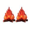 1pc, Decorative Decorations For Halloween And Christmas Parties 3D Three-dimensional Flame Halloween Flame Music Party Flame Decoration Camping Campfi