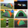 c2-Person Waterproof Camping Dome Tent for Outdoor Hiking Survival Orange & Green