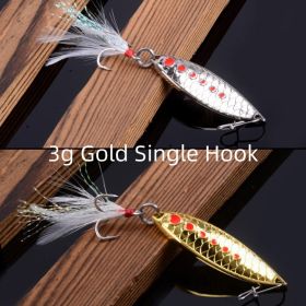 Kill Lure Artificial Bait Lure (Option: 3g Gold Single Hook)