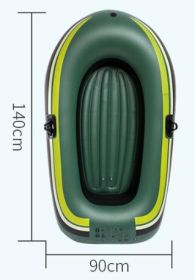 Small Pvc Water Recreational Boat Inflatable Boat Inflatable Fishing Boat Rafting (Option: Green 1person boat)