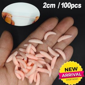 Popular Lure Floating Powder Worm (Color: Pink)