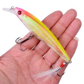 New Mino Artificial Lure Plastic False Bait (Option: F-Feather Hook)