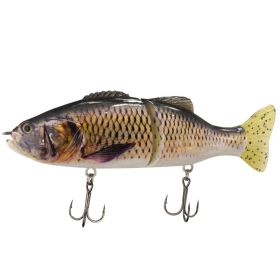 Multi-section Fish Hard Bait PVC Soft Bait S-shaped Swimming Posture Bait Lure (Option: 2Color)