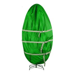 Outdoor Furniture Cover Christmas Tree Dust Cover Waterproof Oxford Cloth Storage Bag Christmas Tree Storage Bag (Color: Green, size: 35*75in)