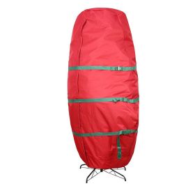 Outdoor Furniture Cover Christmas Tree Dust Cover Waterproof Oxford Cloth Storage Bag Christmas Tree Storage Bag (Color: Red, size: 30*60in)