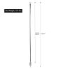 Set of 6 RC String Light Pole;  9 FT Lighting Stand ;  LED Solar Bulbs for Parties;  Christmas