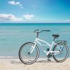 S26204 26 Inch Beach Cruiser Bike for Men and Women, Steel Frame, Single Speed Drivetrain, Upright Comfortable Rides, Multiple Colors